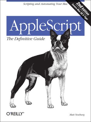 cover image of AppleScript:  the Definitive Guide